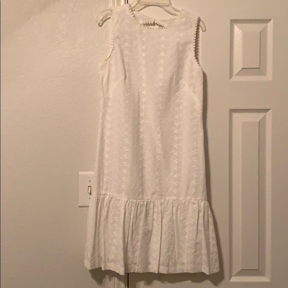 White eyelet size 4 dress